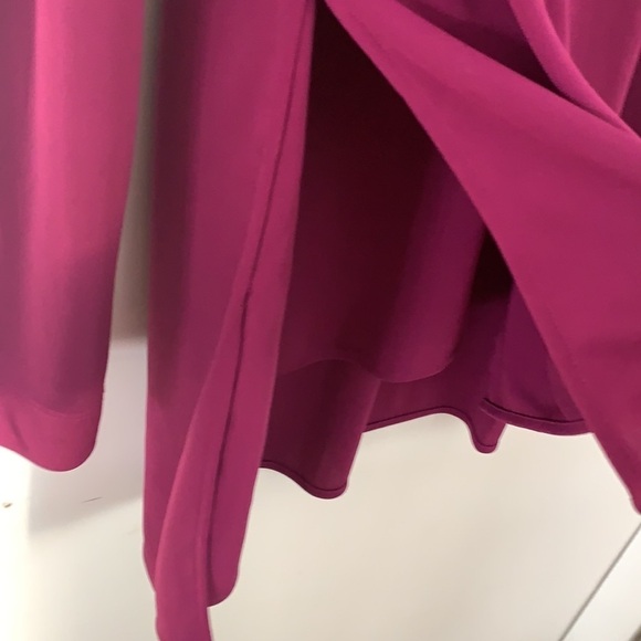 BYLYSE MAGENTA LONG SLEEVE BLOUSE WOMEN SIZE M - Picture 4 of 10